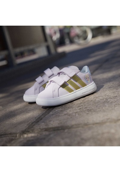 Adidas Frozen Elsa Grand Court 3.0 Çocuk Pembe Sneaker Ayakkabı Jq4356 Pembe