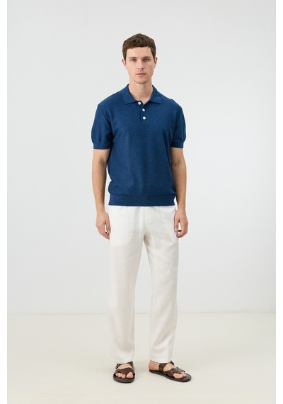 Antioch Dokulu Polo Yaka Triko Erkek T-shirt Lacivert