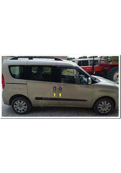 Woc Chrome Fiat Doblo Krom Kapı Kolu 2010 Sonrası 4 Kapı 8  Parça