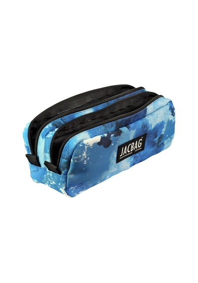 Jacbag Dual Pouch Pencıl Case-çift Bölmeli Kalemkutu - Mavi Bulut Mavi Bulut
