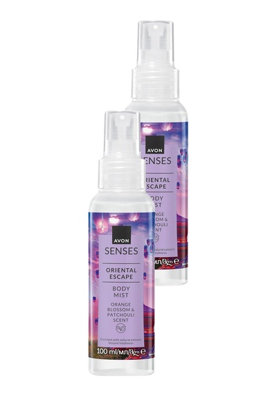 Senses Oriental Escape Portakal Çiçeği Ve Paçuli Kokulu Vücut Spreyi 100ml İkili Set