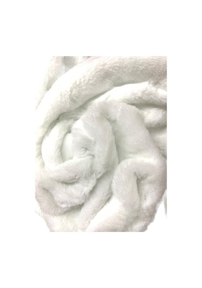 Zp Toscana , 800 Gr Ithal Kar Beyaz Peluş Kumaş 100x150cm Tekstil, Ev Tekstili Beyaz Beyaz