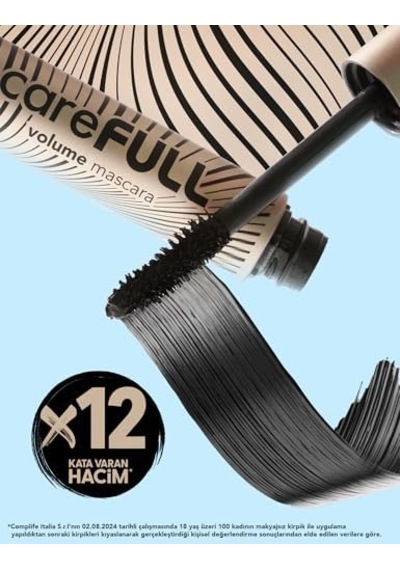 Hacim Veren Besleyici Maskara Siyah - Carefull Volume - 000 - 8682536084093
