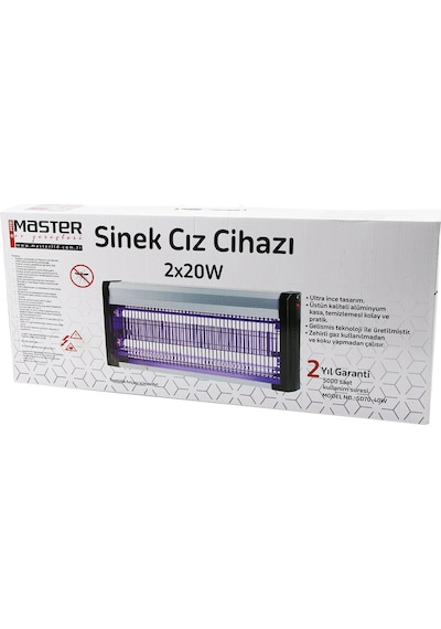 40w Lüx Kasa - Beyaz Kutu 2x20w Sinek Öldürücü Cız Makine Sd-70