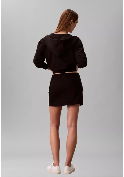 Calvin Klein Kadın Mini Boy Slim Fit Düz Siyah Etek Lv047b268g-ub1-13077