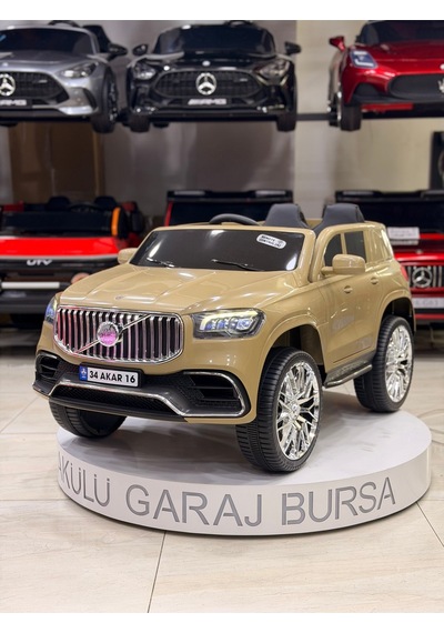 Volvo Akülü Araba 0-6 Yaş Özel Plaka Hediyeli Bej