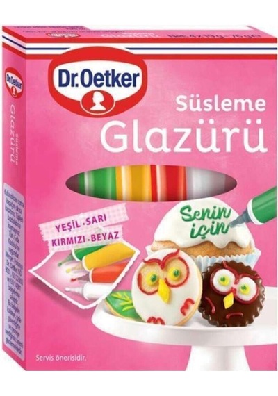 Süsleme Glazürü 4 Çeşit X 19 Gr.