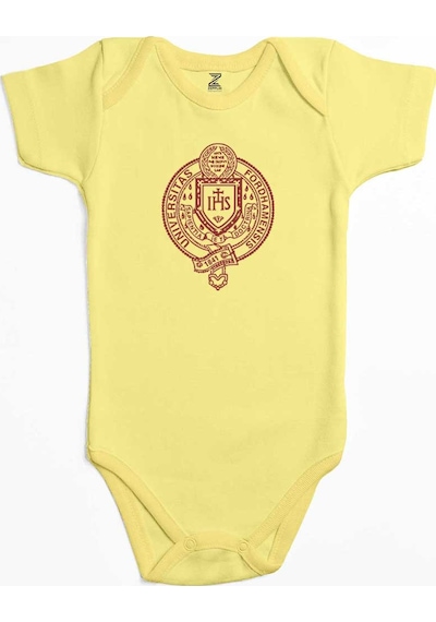 Zepplin Giyim Fordham University Logo Pembe Bebek Body Zıbın