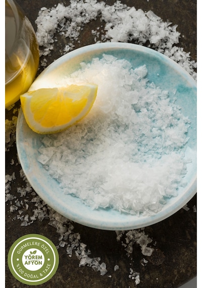 Yörem Afyon Kristal Beyaz Keskin Tatlı Saf Öğütülmüş, Toz Limon Tuzu 500gr.