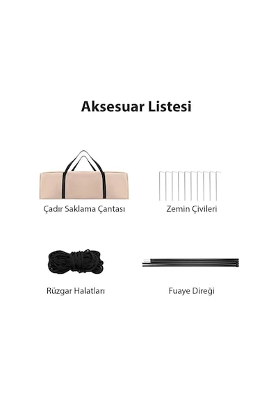 6 Kişilik 4 Mevsim Şişme Çadır 220 X 220 Pompalı Set Krem