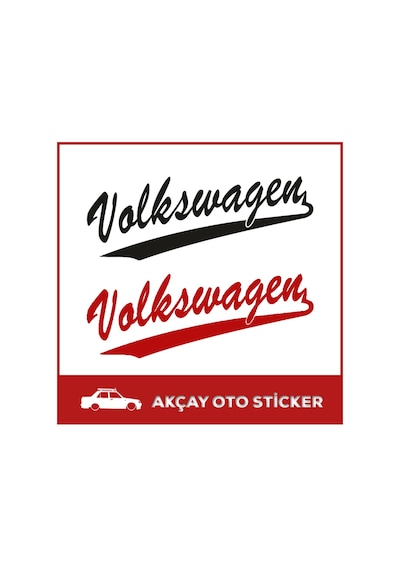 Volkswagen Sticker Volkswagen Yazı Sticker Araba Sticker
