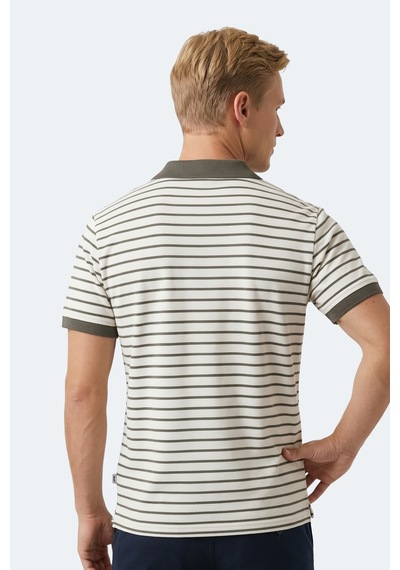Slazenger Zoll Erkek Polo Yaka Beyaz / Yeşil Tişört