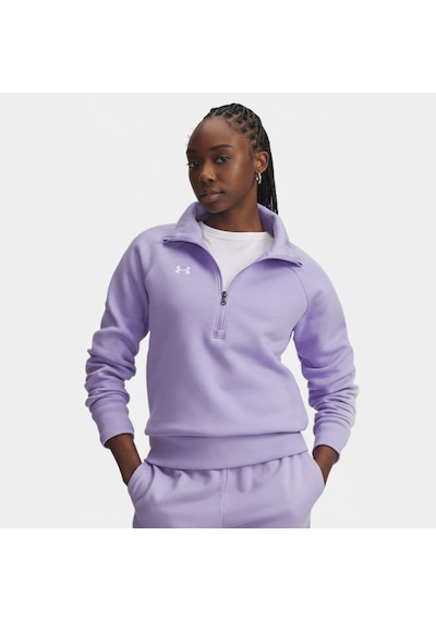 Under Armour Rival Fleece Kadın Mor Dik Yaka Sweatshirt Mor