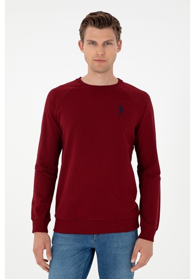 U.s. Polo Assn. Erkek Bordo Sweatshirt 50289030-vr014 Bordo