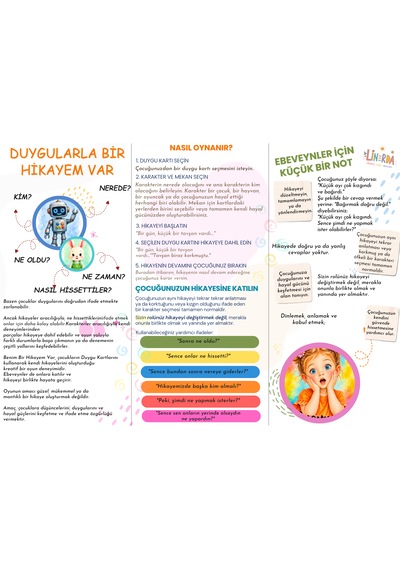 Duygularla Hikâye Oluşturma Oyunu | Duygu Kartları + Bir Hikâyem Var | 3+ Yaş