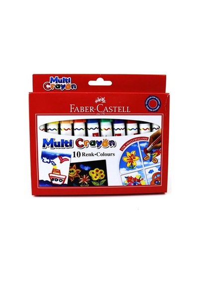 Faber Castell 10 Renk Multi Crayon Pastel Boya 112010