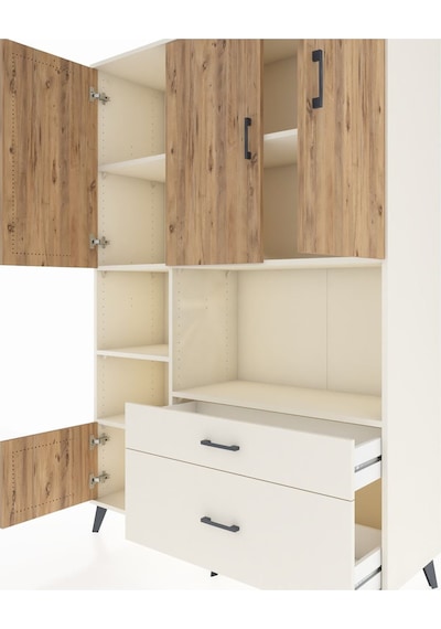 Hyperion Dolap 7 Raflı 2 Çekmeceli 5 Kapaklı 132x44x195 Aytaş... Aytaşı