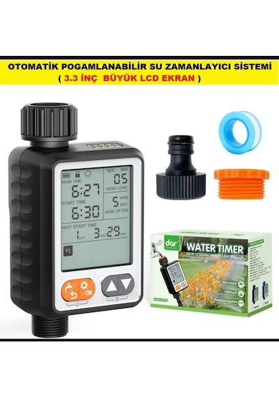 Otomatik Programlanabilir Su Zamanlayıcı Sistemi 3.3 İnç Büyük Lcd Ekran