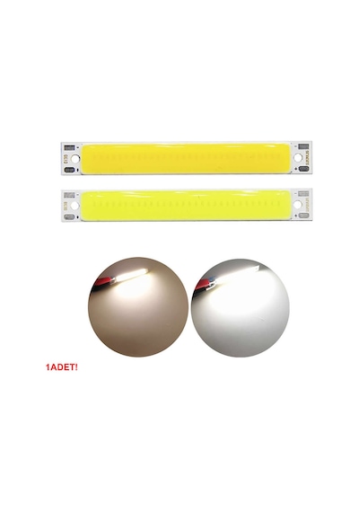 3W 60x8mm Soğuk Beyaz Şerit Led Modül Aluminyum Pcb Cob Şerit Led Floresan Lamba Aydınlatma Işık