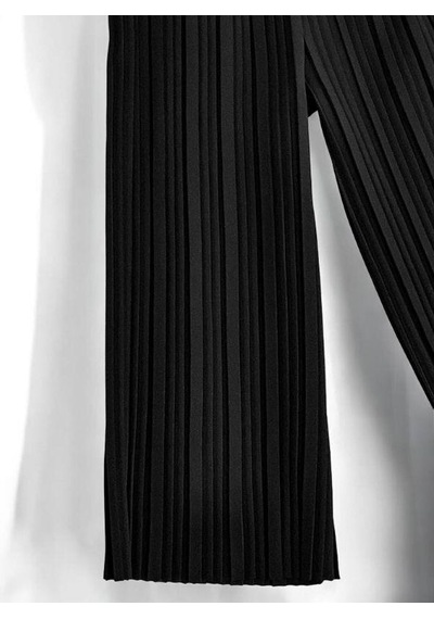 Zekids Kız Çocuk Fitilli Pantolon-14449 Siyah