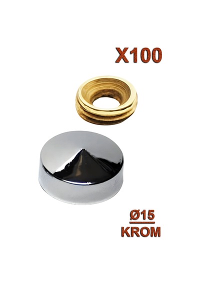 Metal Vida Kapama Q15 Krom 100 Adet
