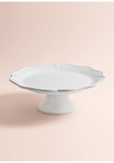 The Mia Grande Pasta Kek Standı Beyaz 33x12 Cm Grd0017 Beyaz