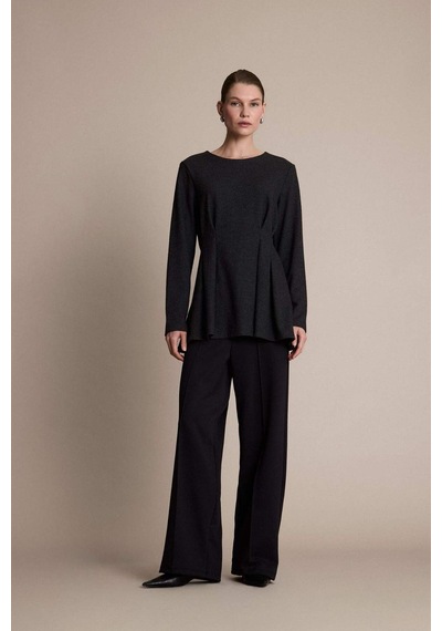 Defacto Wide Leg Geniş Bol Paça Pantolon F3687ax25wnar215 Antrasit-ar215