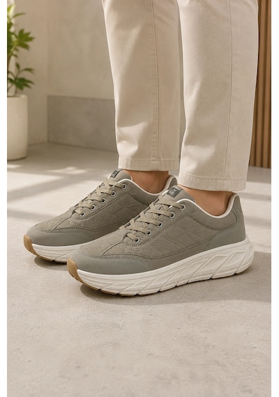 Ht Hotin Quantum Erkek Günlük Spor Ayakkabı Rahat Tabanlı Bağcıklı Hafif Casual Sneaker - Haki Ht Hotin Quantum Erkek Günlük Spor Ayakkabı Rahat Tabanlı Bağcıklı Hafif Casual Sneaker - Haki