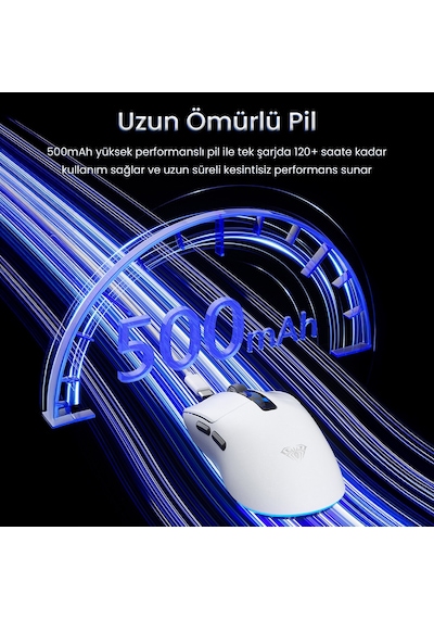 Aula Sc590 Pro Paw3311 Sensör 20000 Dpı 1000hz Kablolu Ve Kablosuz Gaming Oyuncu Mouse Beyaz Sc590pro