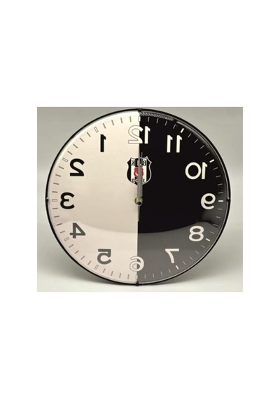Lisanslı Duvar Saati - Modern Tasarım 0240-keçe-şekilli-48cm