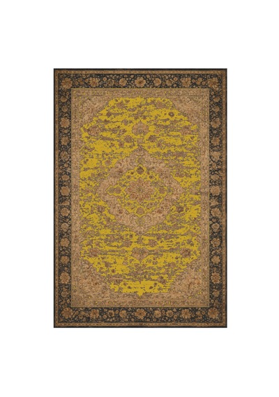 Kartela Halı Novi Halı Jüt Taban Dokuma Halı Hardal Sarısı - 80 X 120 Cm