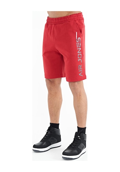 Air Jones Tommy Life Alva Kırmızı Baskılı Erkek Şort - 81245 Kırmızı