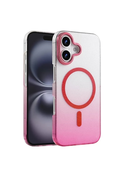 Newface Apple İphone 16 Glossy Magsafe Kapak - Pembe