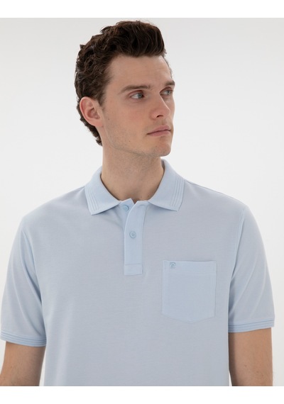 Pierre Cardin Erkek Açık Mavi Tişört Basic 50302538-vr003