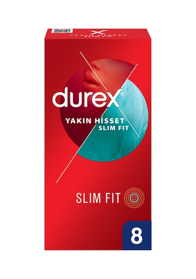 Durex Yakın Hisset Slim Fit Prezervatif 8'li 2'li Avantaj Paketi Mıchu