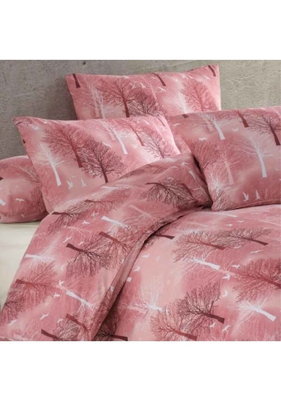 Ranforce Kumaşından Çift Kişilik Nevresim Seti 200x220 Bordo