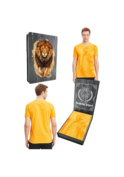 Gsstore Galatasaray Orijinal Lisanslı Aslan Baskılı Sarı T-shirt Gs Aslan Baskılı Hediyelik Ahşap Kutulu Sarı Gsstore Galatasaray Orijinal Lisanslı Aslan Baskılı Sarı T-shirt Gs Aslan Baskılı Hediyelik Ahşap Kutulu Sarı