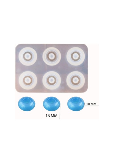 Epoksi Silikon Kalıbı Yatsı Boncuk Modeli 16 Mm 6 Lı Diğer