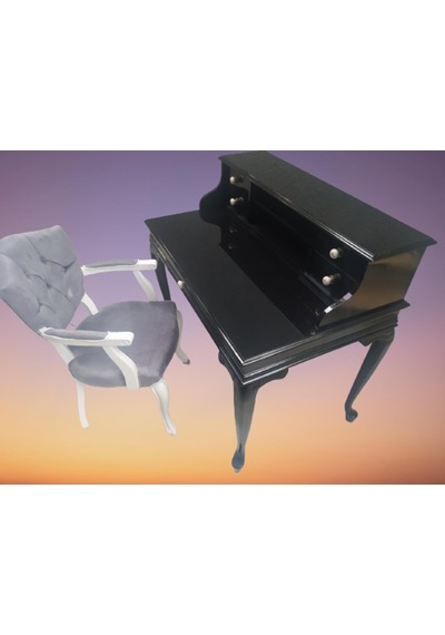 Bengimobilya Çalışma Masa-Berjer Sandalye Kelebek Model Siyah Lake Boya Keten (498396447) Siyah Bengimobilya Çalışma Masa-Berjer Sandalye Kelebek Model Siyah Lake Boya Keten (498396447) Siyah