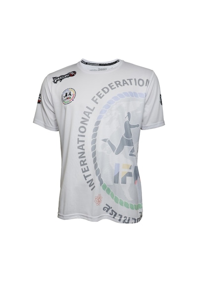 Dragondo Tx8591 Ifma Muaythai Tişört Ifma Dijital Basklı Muay Thai Tişört Beyaz