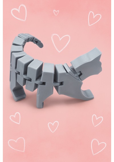 3d Eklemli Kedi