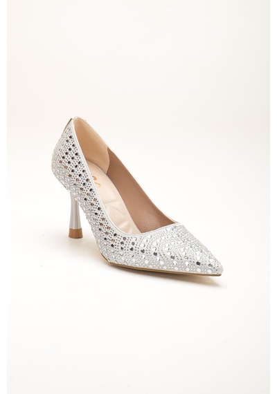Dilimler Ayakkabı Gümüş Kadın Kadın Abiye Stiletto Topuklu Ayakkabı Taşlı İnce Topuklu-4283 Gümüş Dilimler Ayakkabı Gümüş Kadın Kadın Abiye Stiletto Topuklu Ayakkabı Taşlı İnce Topuklu-4283 Gümüş