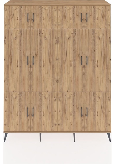 Hyperion Gardrop 10 Raflı 12 Kapaklı 2 Askılı 176x44x221 Çam-çam Beyaz Hyperion Gardrop 10 Raflı 12 Kapaklı 2 Askılı 176x44x221 Çam-çam Beyaz