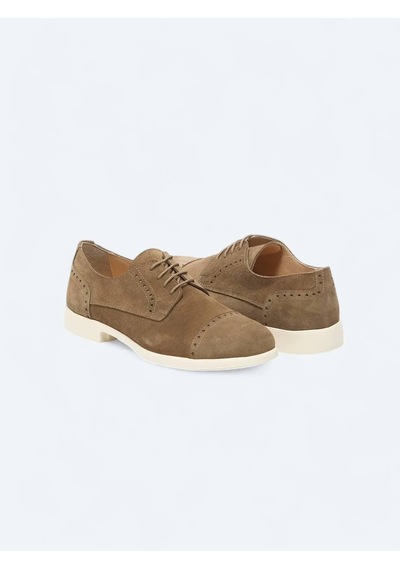 Vizon Süet Smart Casual Ayakkabı Vizon