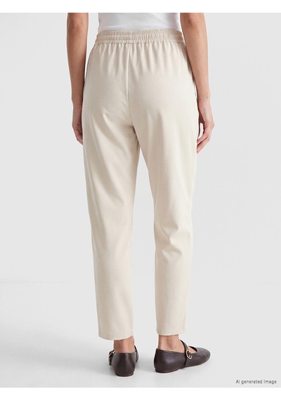 Lcw Everyday Gri Beli Lastikli Kadın Pantolon