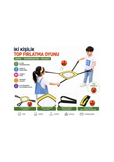 Çocuk Denge Ve Top Yakalama Oyunu Top Hediyeli Diğer