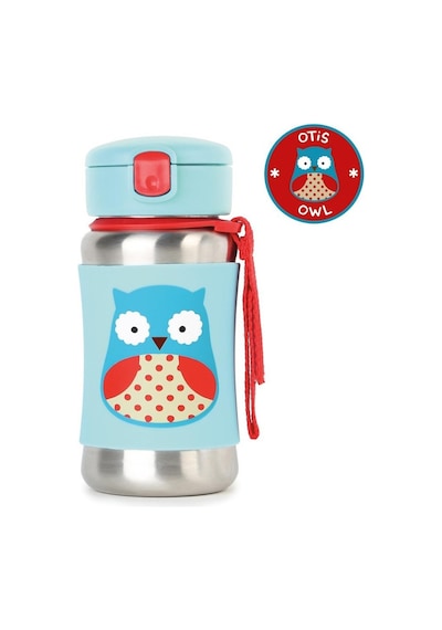 Skip Hop Zoo Pipetli Paslanmaz Çelik Suluk Baykuş Baykuş