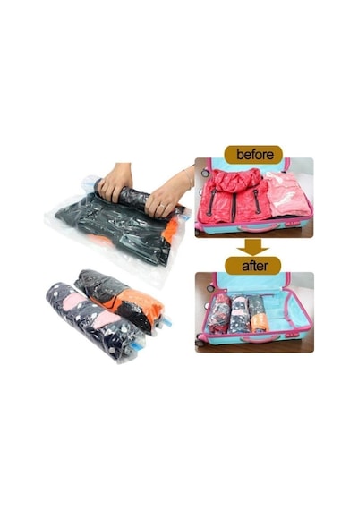 2 Adet Büyük Boy 80 Cm X 100 Cm Vakumlu Poşet Vakumlu Hurç Vakumlu Torba Yorgan Yastık Saklama Hurcu Diğer