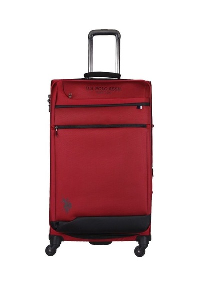 U.s. Polo Assn. Bordo Kumaş Unisex Büyük Boy Valiz Plvlz9102a-b 001