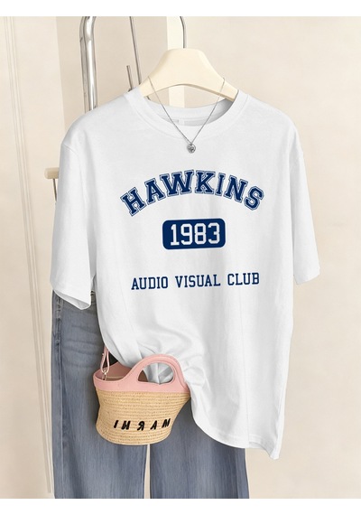 Noıssey Urban Pop Graphic Kadın Tişört Koleksiyonukod 5507 Beyaz